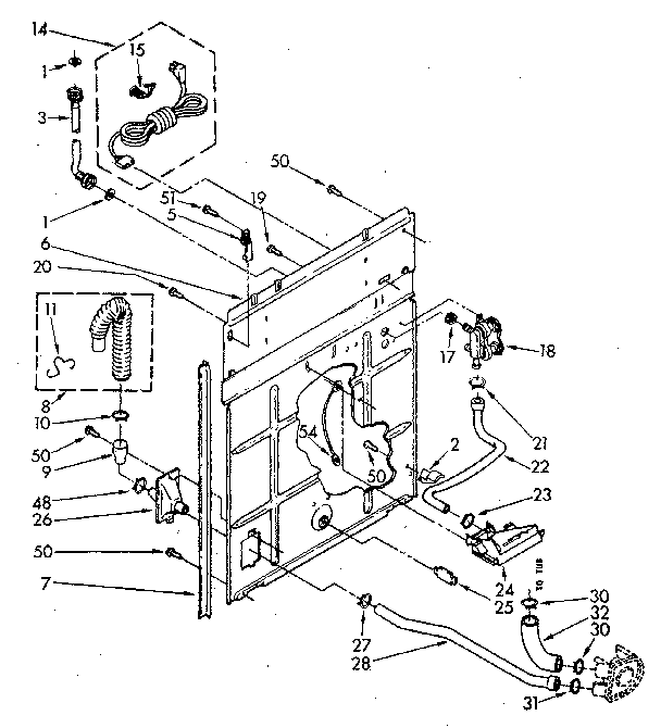 Kenmore 11081862100 rear panel diagram