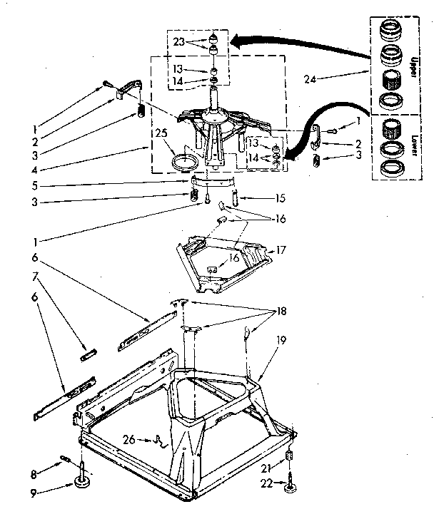 Kenmore 11081862100 machine base diagram