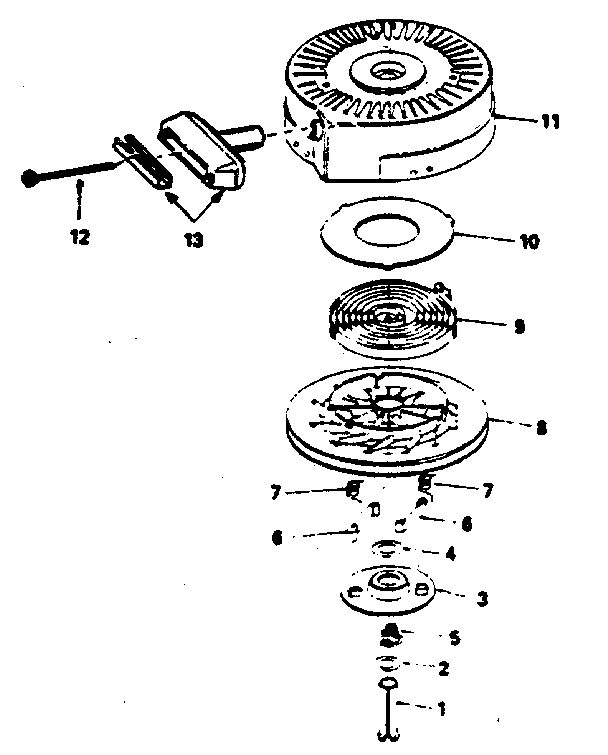 Craftsman 536886531 rewind starter diagram