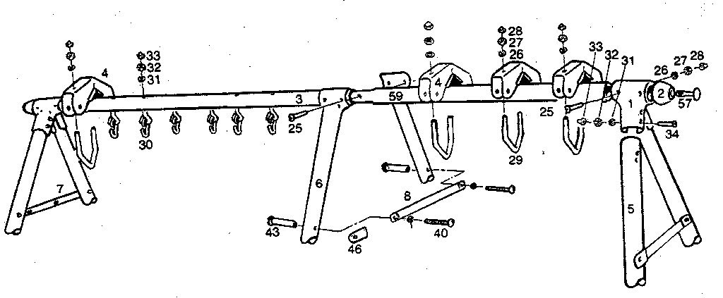 Sears 786720640 a-frame assembly diagram