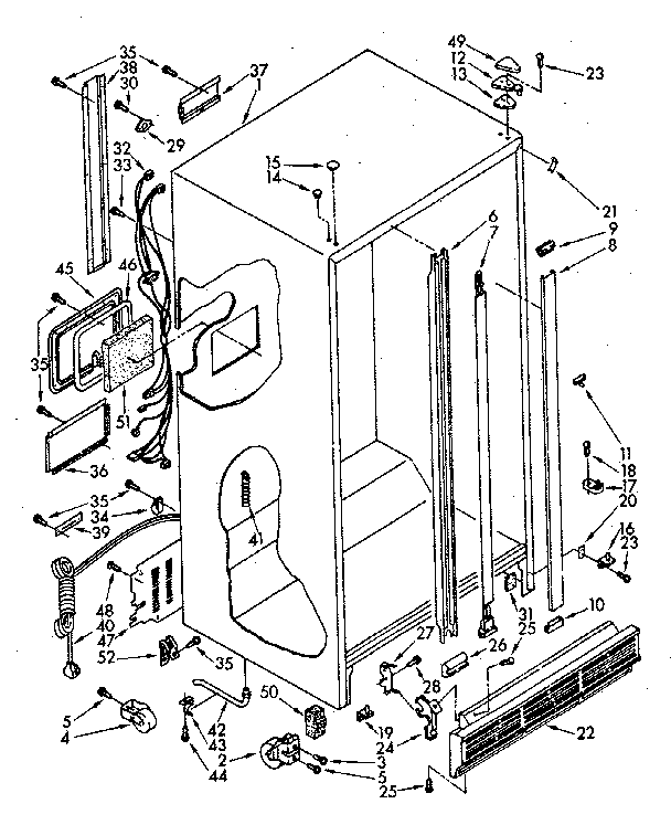 Whirlpool ED20AKXSN00 cabinet diagram