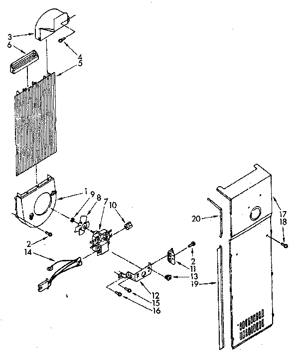 Whirlpool ED20AKXSN00 air flow diagram
