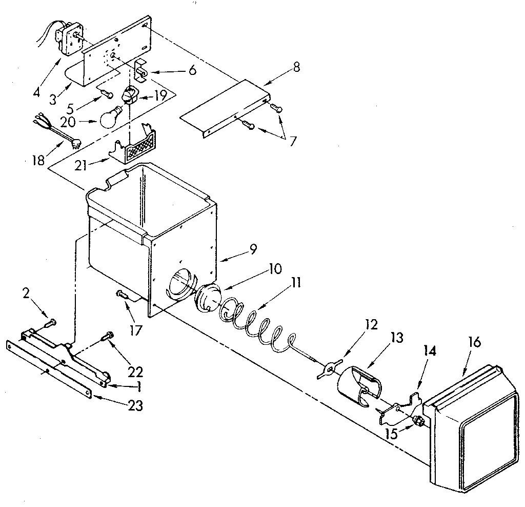 Whirlpool ED22DWXTG00 freezer interior diagram