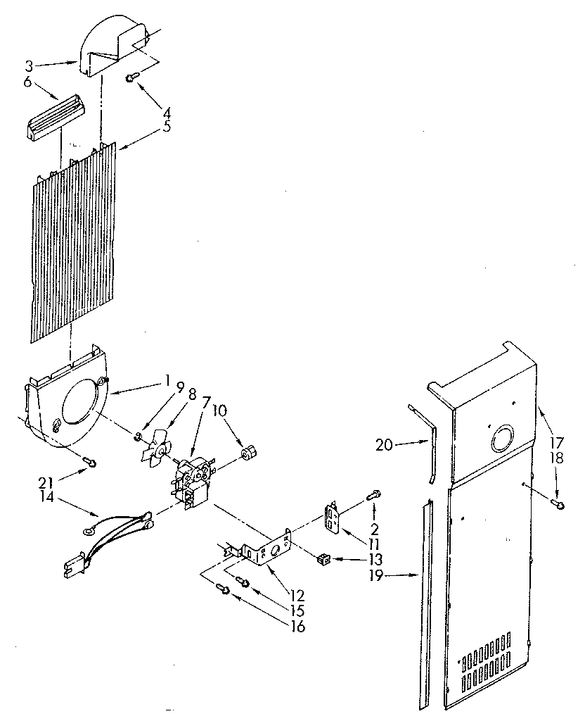 Whirlpool ED22DWXTG00 air flow diagram