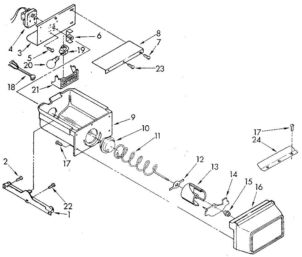 Whirlpool ED25DWXTF00 freezer interior diagram