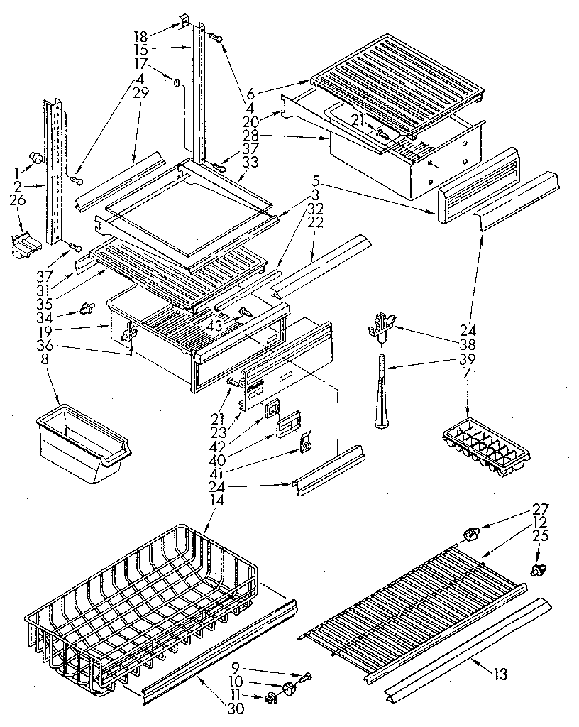 Whirlpool EF19MKSXN01 liner diagram