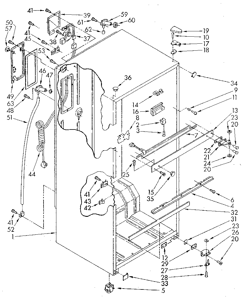 Whirlpool ET14JKYSN02 cabinet diagram