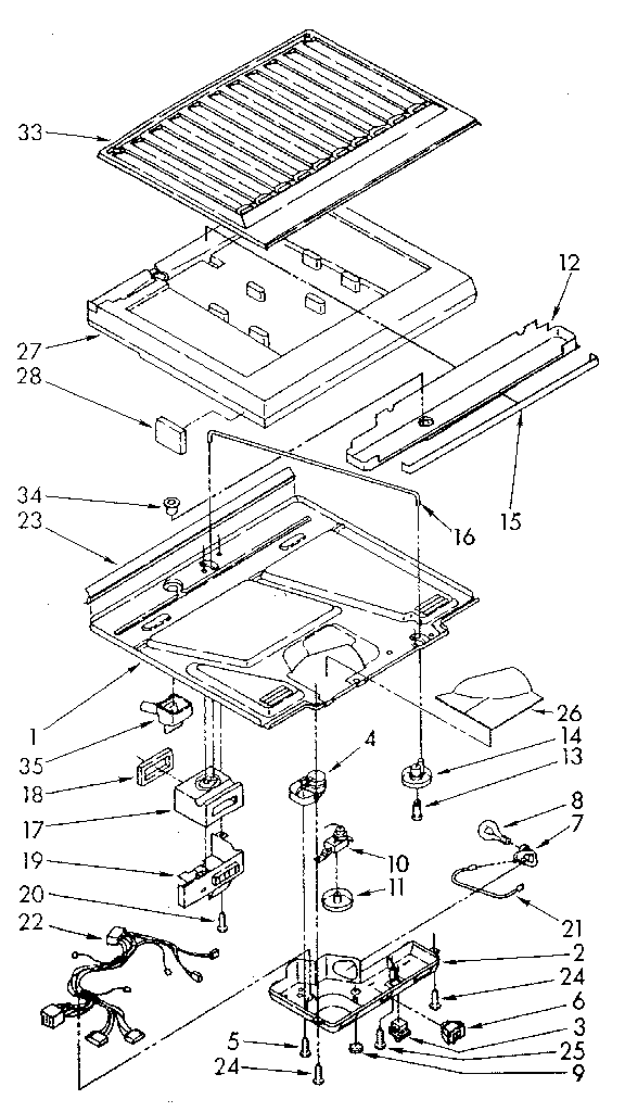Whirlpool ET16JKYSF01 compartment separator diagram
