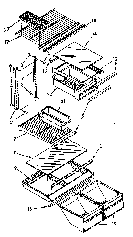 Whirlpool ET20AKXSW01 shelf diagram