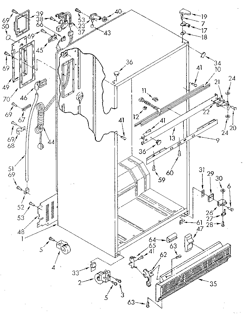 Whirlpool ET20DKXTN03 cabinet diagram