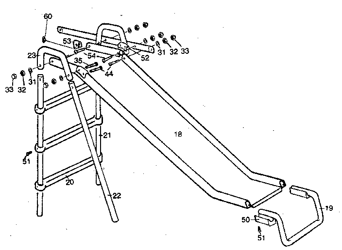 Sears 786720990 slide assembly diagram