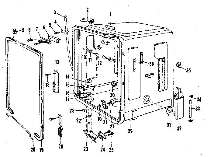 Kenmore 5871647580 tub diagram