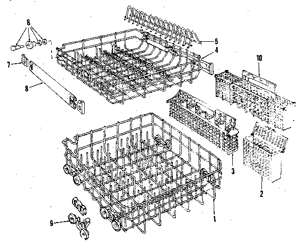 Kenmore 5871647580 rack diagram