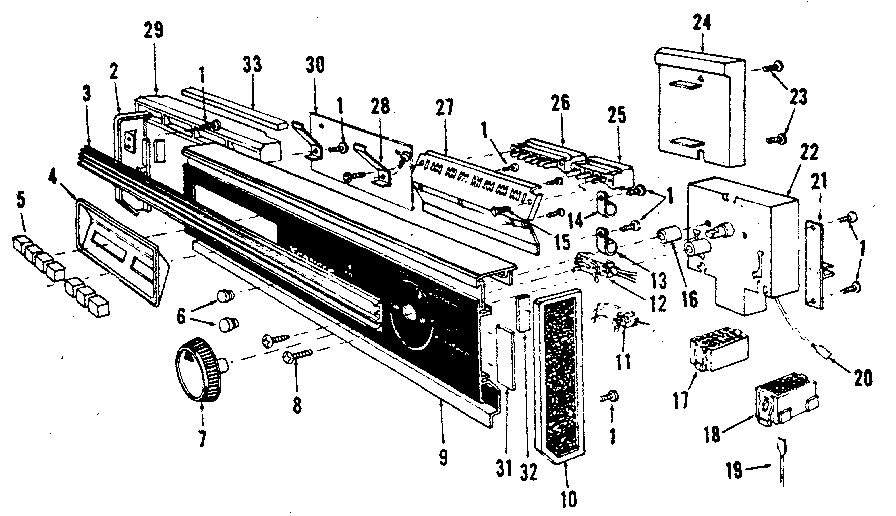 Kenmore 5871756580 console panel diagram
