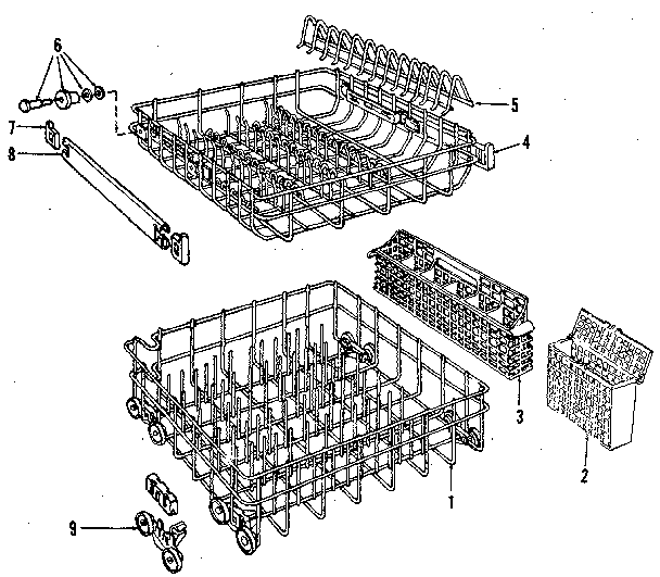 Kenmore 5871756580 rack diagram