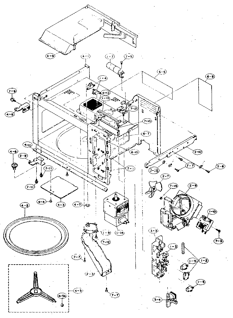 Kenmore 99715 (1988) oven diagram
