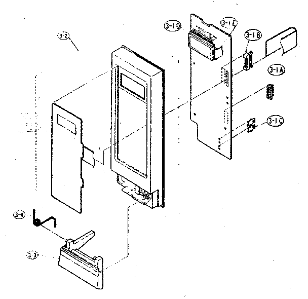 Kenmore 99715 (1988) control panel diagram