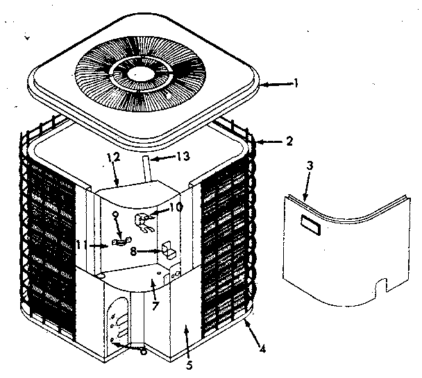 ICP CH5036VHA1 non-functional replacement parts diagram
