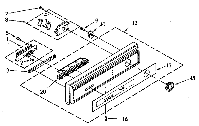 Kenmore 19385 (1988) console diagram