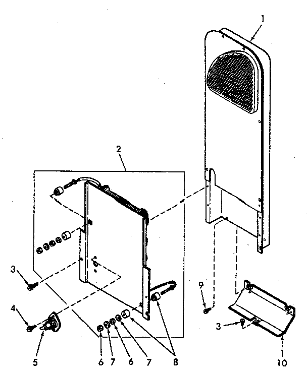 Speed Queen NE4613W43721 heater box diagram