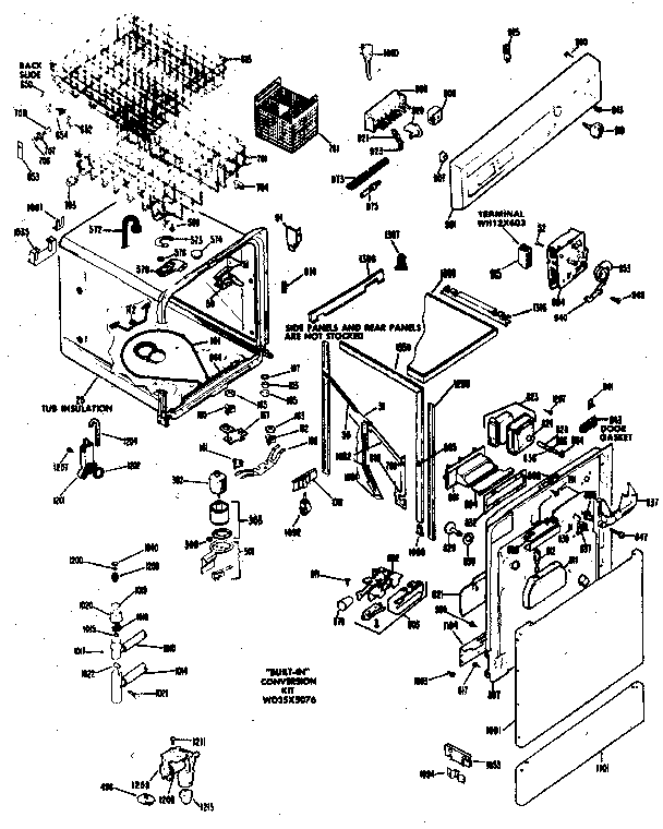 GE GSC702-07 replacement parts diagram