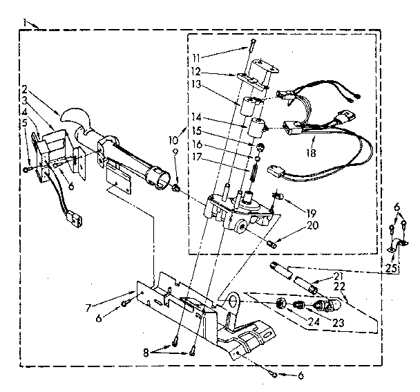 Whirlpool LG7801XSN1 694670 burner assembly diagram