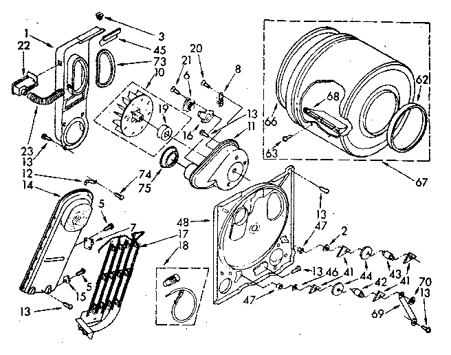 Whirlpool LE5800XSN3 bulkhead diagram