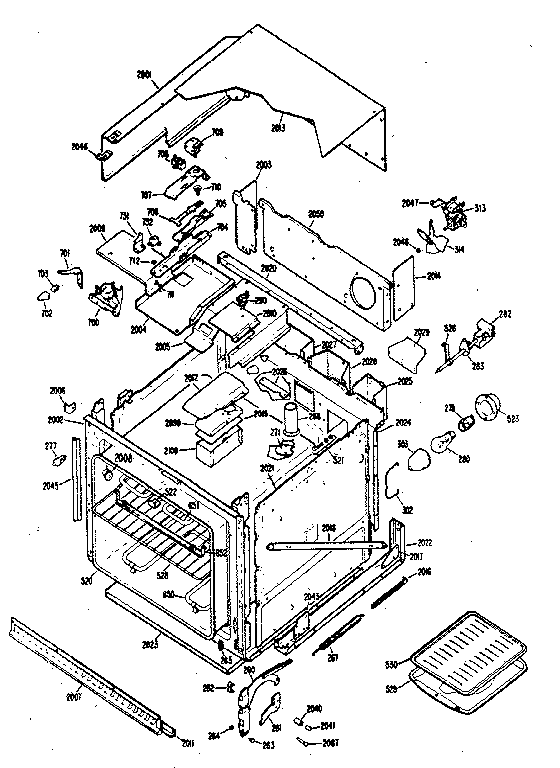 Kenmore 21231 (1988) replacement parts diagram