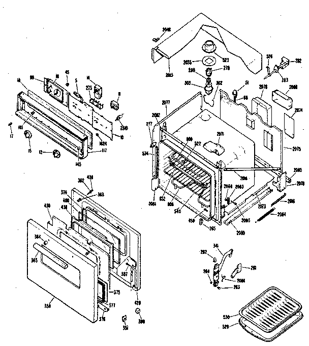 GE JKS060J3 body section diagram