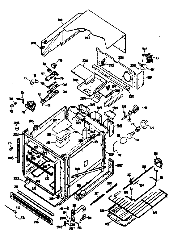 Kenmore 21133 (1988) replacement parts diagram