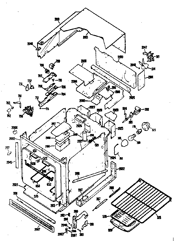 Kenmore 21132 (1988) replacement parts diagram