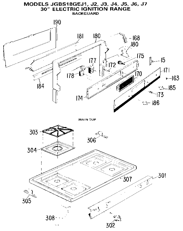 GE JGBS18GEJ6 backguard diagram