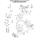 GE JGBS18GEJ5 burners, manifold gas control diagram