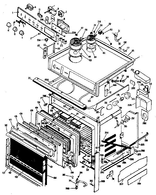 GE JMS27G0J3 body section diagram