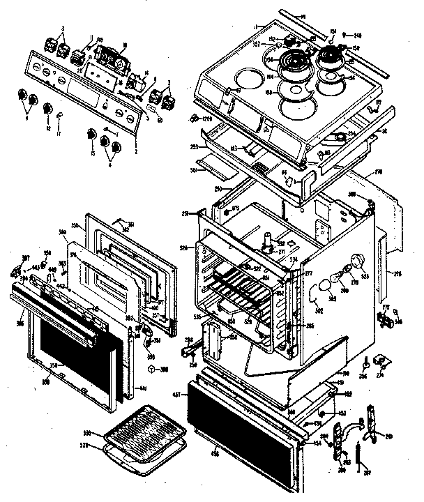 Kenmore 20221 (1988) body section diagram