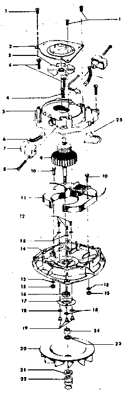 Hoover U4377-935 motor diagram