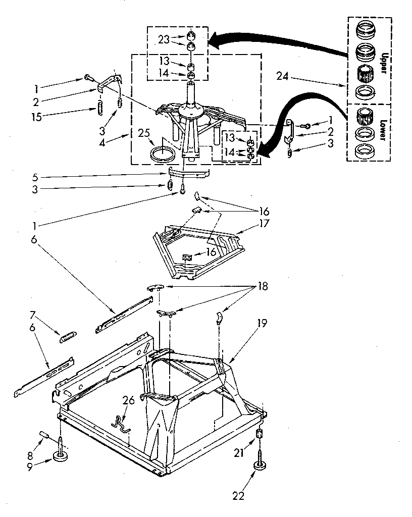 Kenmore 11082781300 machine base diagram