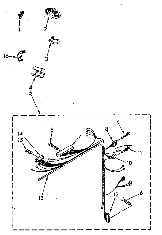 Kenmore 11082781300 wiring harness diagram