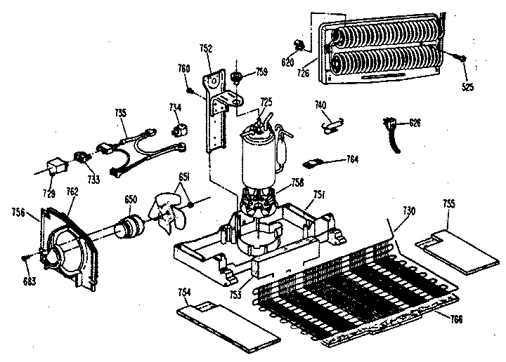 Kenmore 3638685780 unit diagram