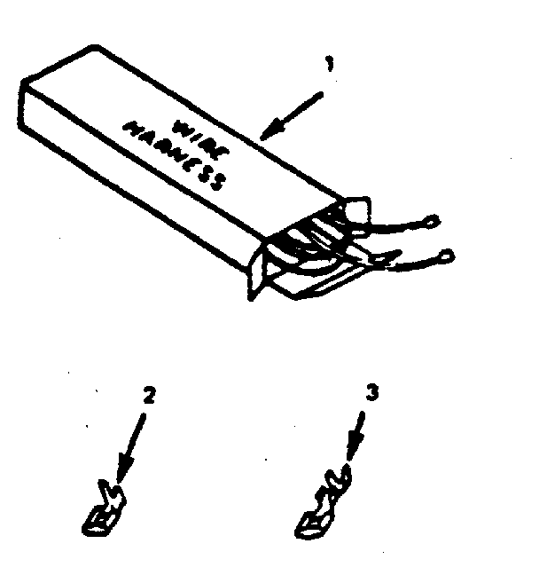 Kenmore 9117358710 wire harnesses and components diagram