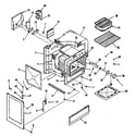 Kenmore 9117358710 oven body section diagram