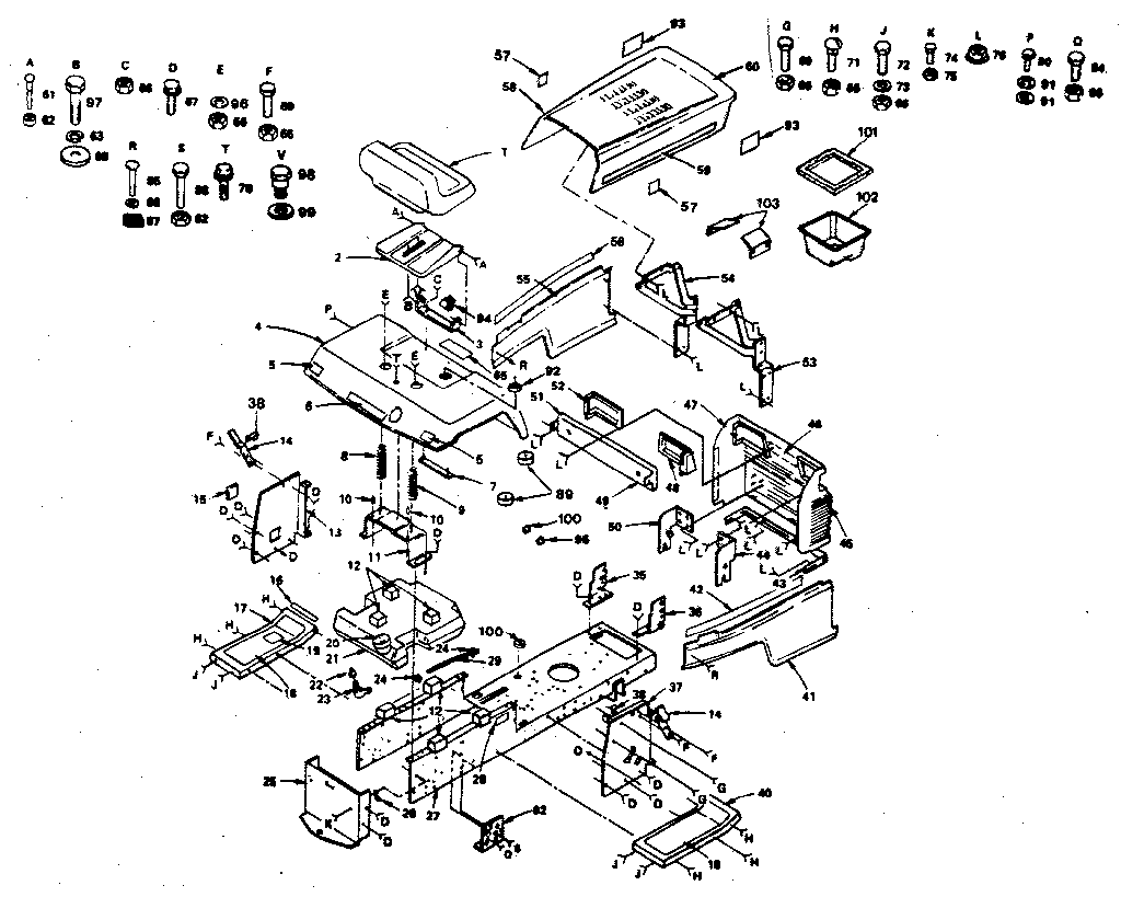 Craftsman 917254580 chassis and enclosures diagram