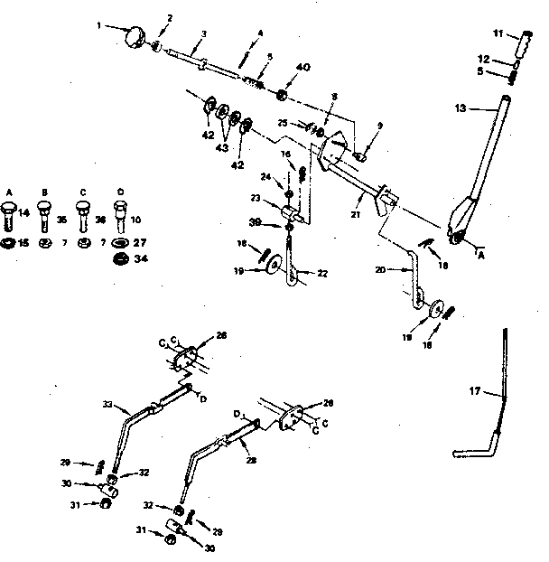 Craftsman 917254580 lift adjustment diagram