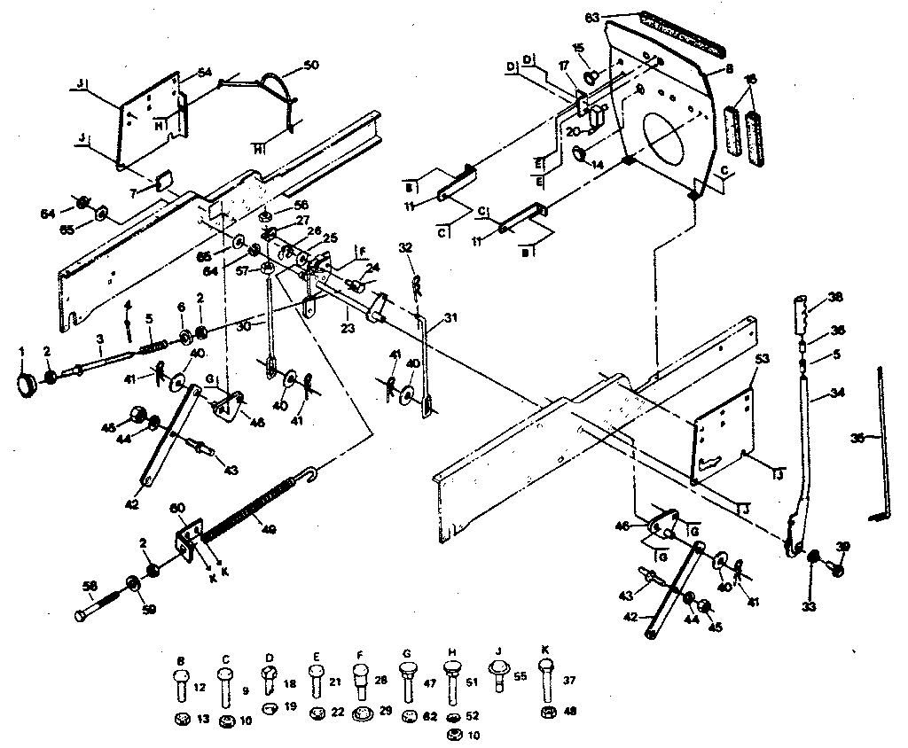 Craftsman 917255914 mower lift diagram