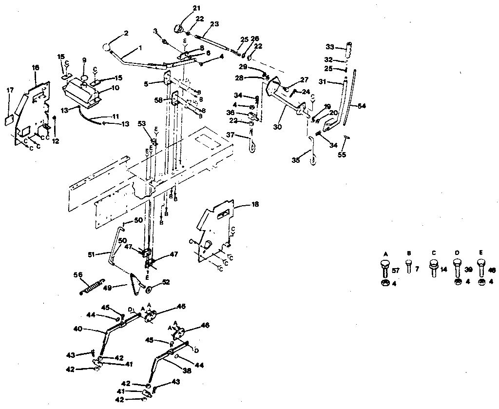 Craftsman 917254230 lift adjustment diagram