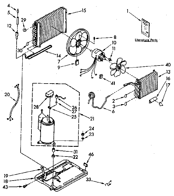 Kenmore 1068760781 unit diagram