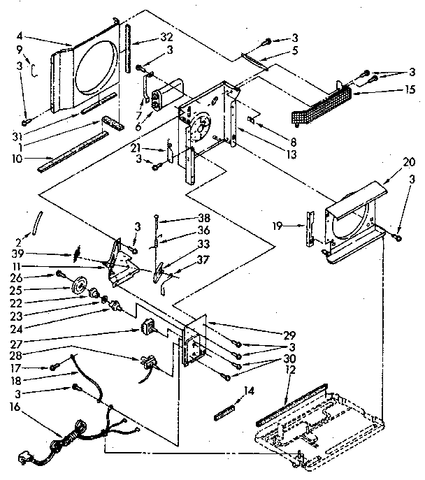 Kenmore 1068760781 air flow and control diagram