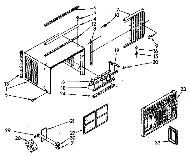 Kenmore 1068760781 cabinet diagram