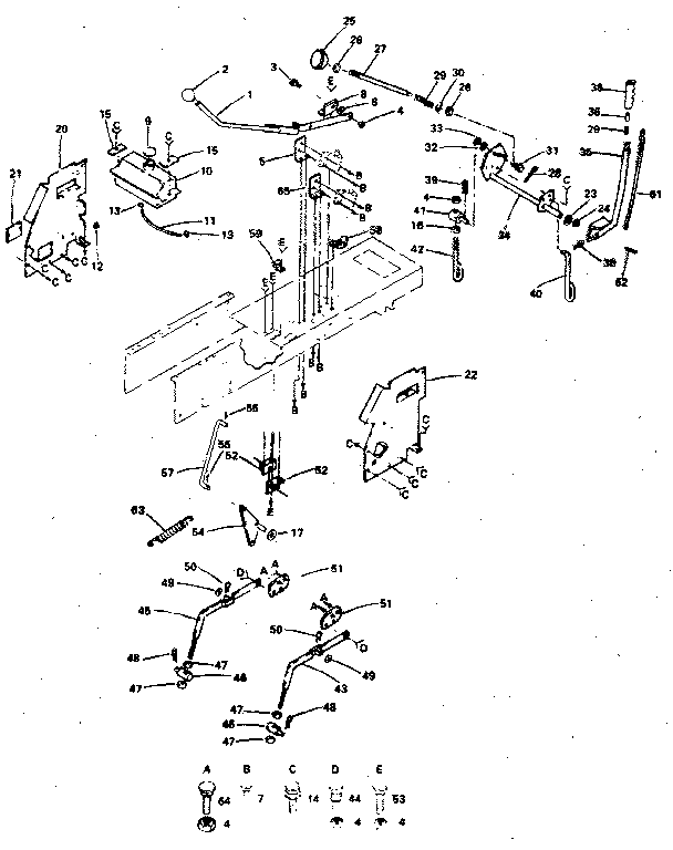 Craftsman 917254241 lift adjustment diagram