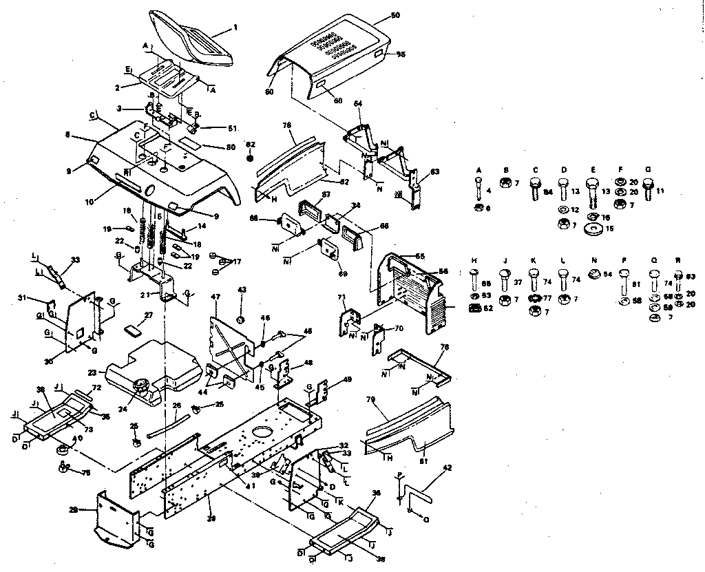 Craftsman 917254310-1987 chassis and enclosures diagram